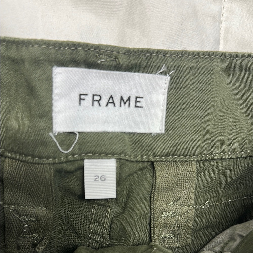 Frame Denim Olive Green Pants